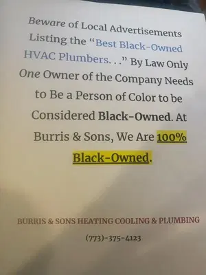 Burris & Sons Heating, Cooling & Plumbing